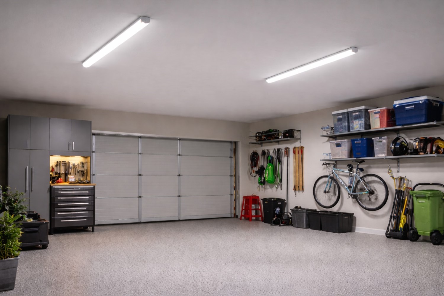 Lampa sufitowa LED do garażu