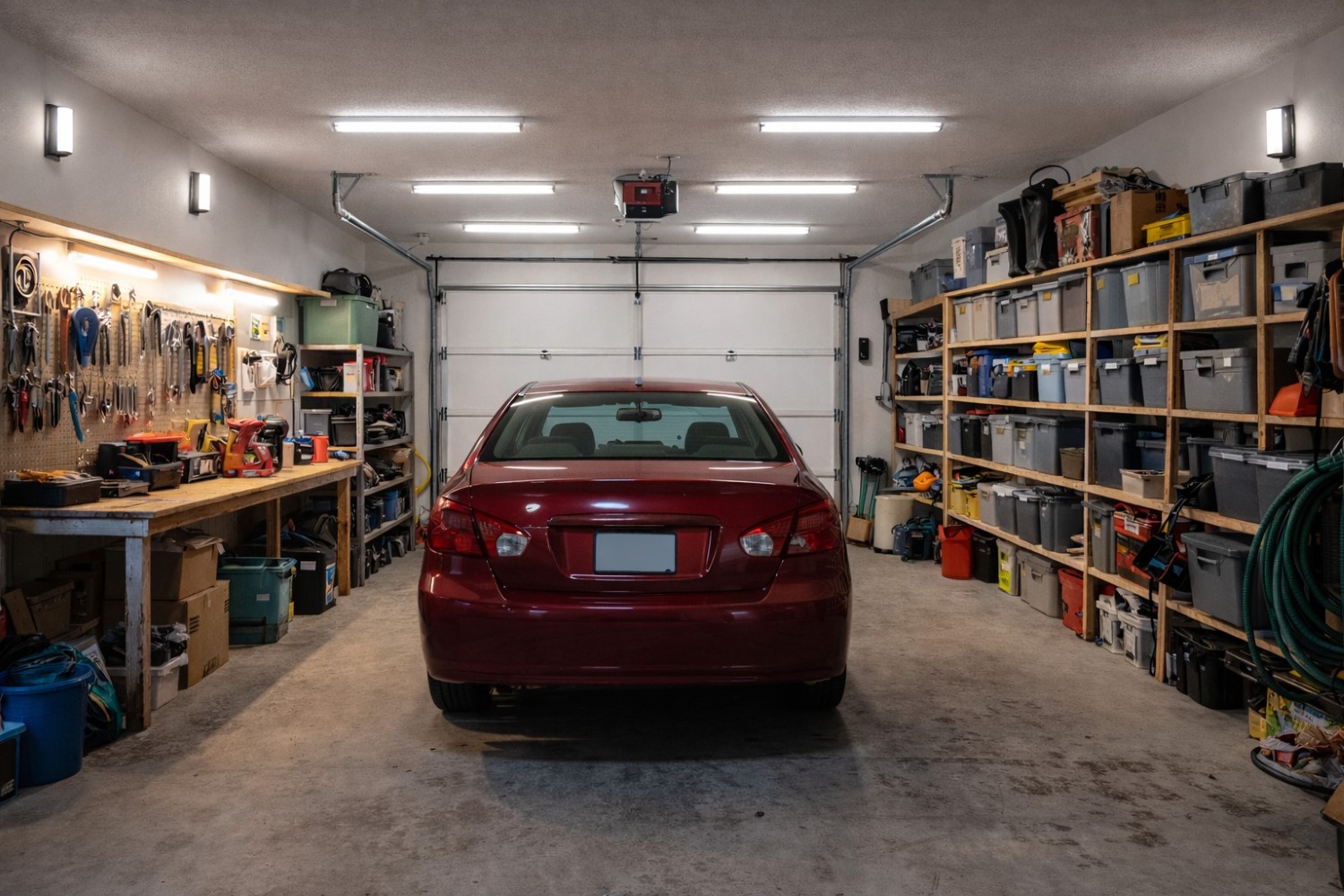 Oświetlenie w garażu