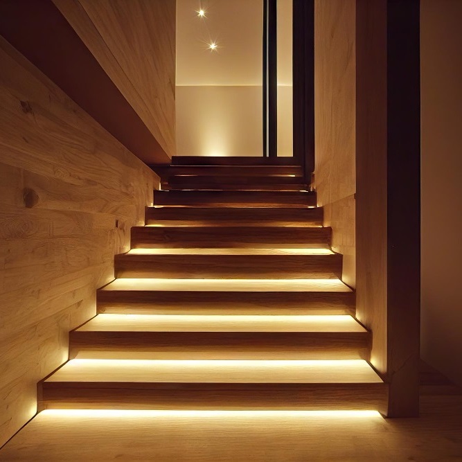 Inteligentne oświetlenie schodowe