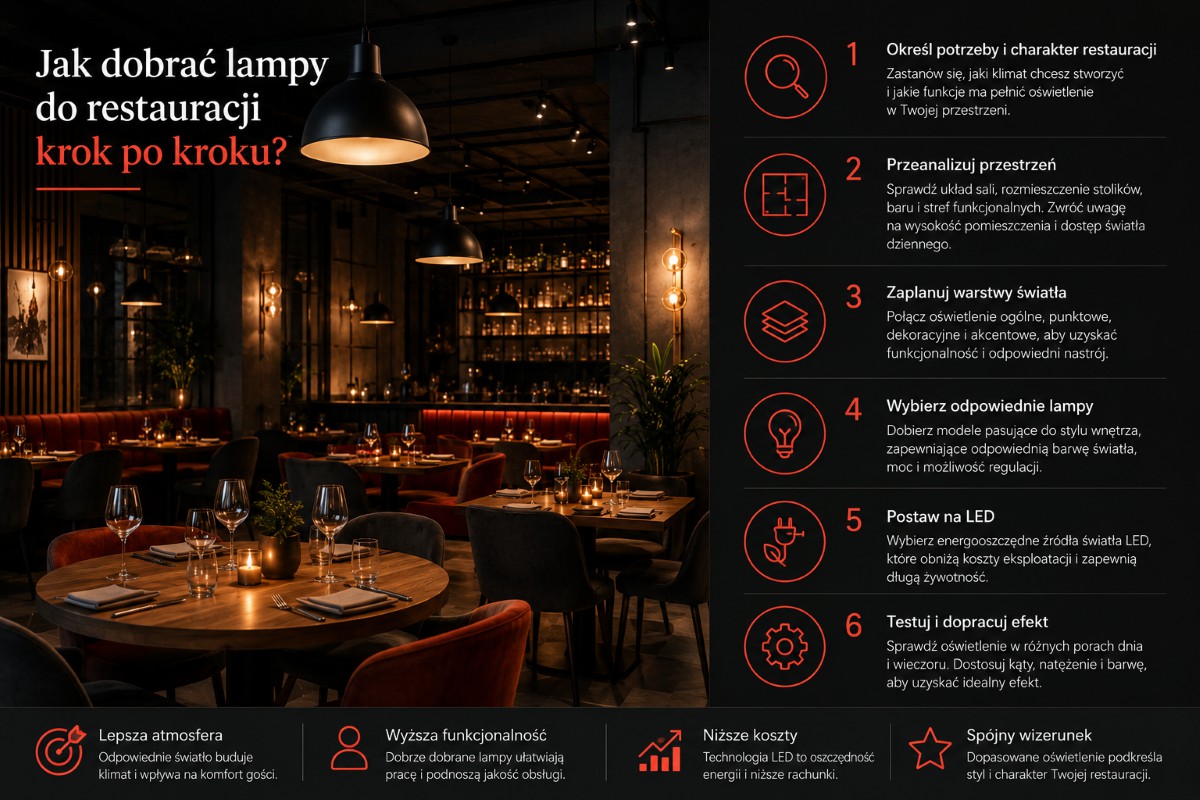 Jakie lampy do restauracji