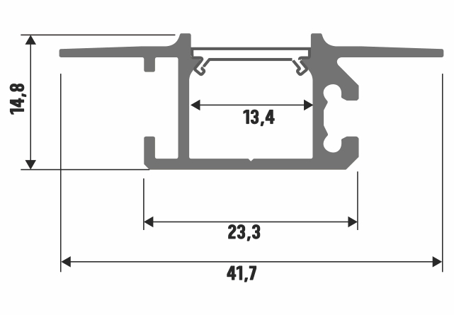 Profil LED Mono wymiary