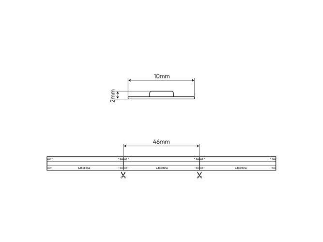 Taśma LED COB 24V High PRIME 14W 528 LED Neutralna - 5m