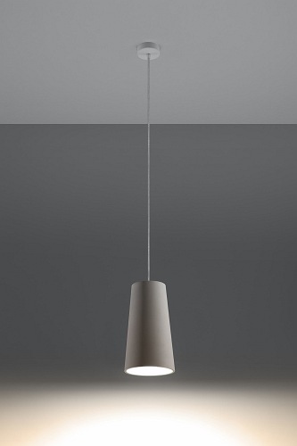 Lampa wisząca ceramiczna biała GULCAN 1xGU10