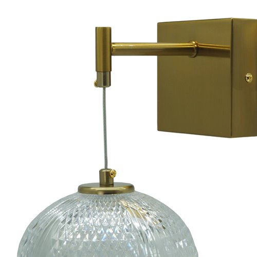 Kinkiet designerski LED kule Amelia 30W - złoty
