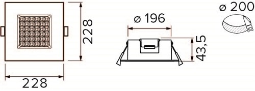 Panel LED 25W bryzgoszczelny