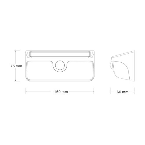 Lampa solarna elewacyjna Link 5W 500lm 4000K