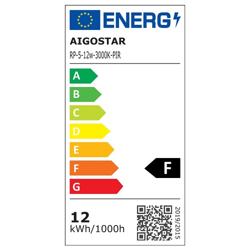 Panel LED Slim okrągły 12W 3000K z czujnikiem ruchu PIR