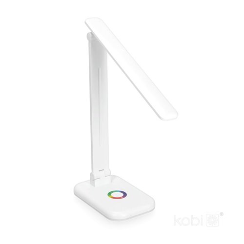 Lampka biurkowa LED Noblite 7W CCT ze światłem RGB biała
