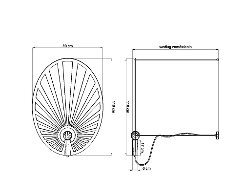 Lampa wisząca LEHDET czarna