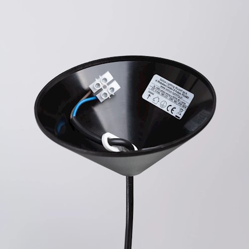 Lampa wisząca minimalistyczna Nova 40cm 1xE27 czarna