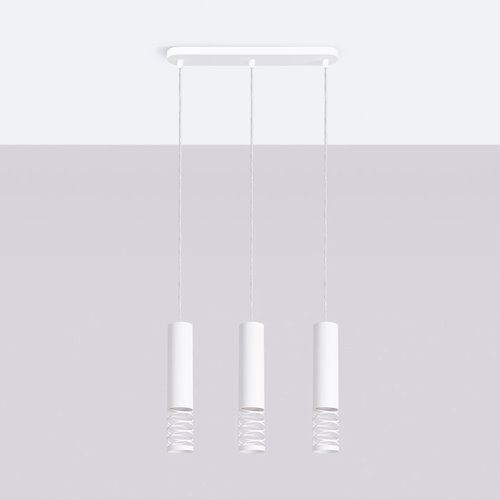 Lampa wisząca potrójna Lami 3L 3xGU10 listwa biała