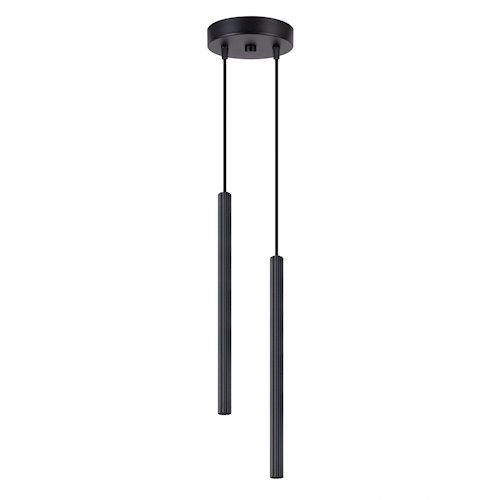 Lampa wisząca podwójna Arche 2xG9 okrągła czarna