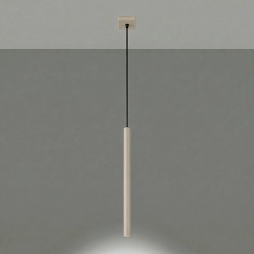 Lampa wisząca pojedyncza tuba Pastelo 1xG9 taupe