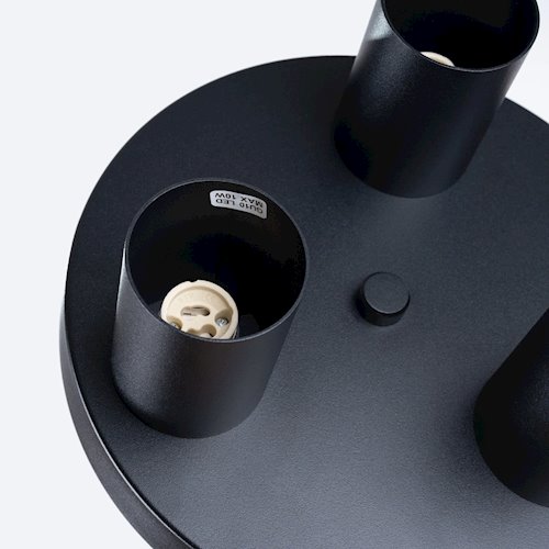 Lampa sufitowa tuby Lagos 3xGU10 okrągła czarna