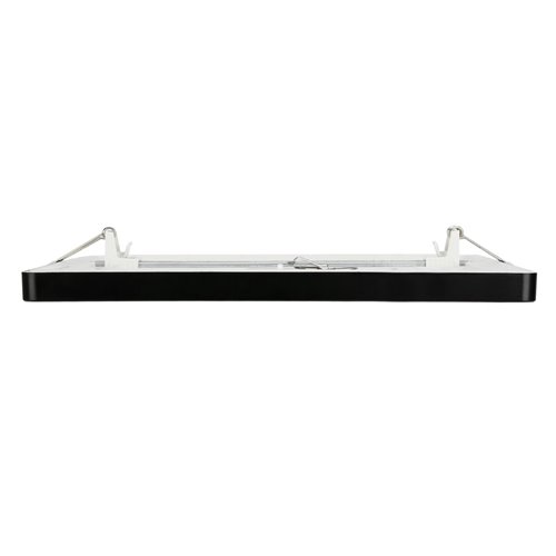 Panel LED o mocy 16W okrągły, podtynkowy, szklany z serii GLASS - biała  ciepła