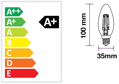 żarówka led filament e14 6w