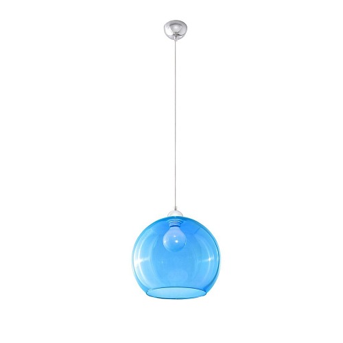 Lampa wisząca błękitna kula BALL 1xE27