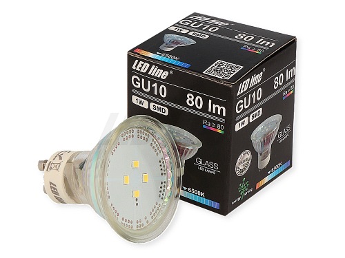 Żarówka  marki LED line GU10 1W 230V biała zimna 6000K