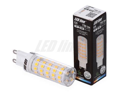 Żarówka LED G9 8W 750lm 230V marki Led Line - biała dzienna