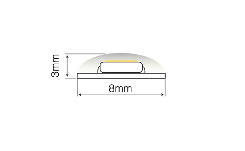 Taśma LED line 300 SMD 3528 żółta w powłoce silikonowej IP65 - 5 metrów