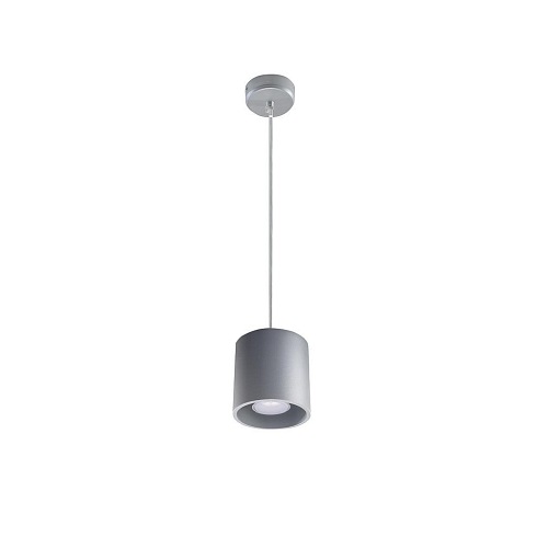 Lampa wisząca tuba ORBIS 1xGU10 Szara