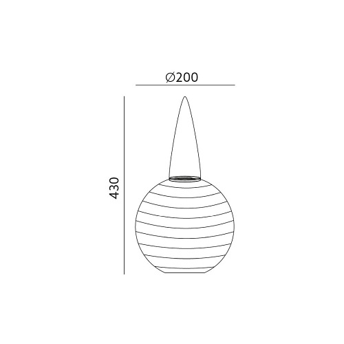 Lampa Solarna Kula Origami 20cm - Biała Ciepła