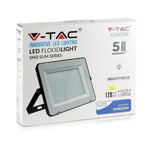 Projektor LED V-TAC 100W SAMSUNG SLIM Czarny 120lm/W VT-106 4000K 12000lm