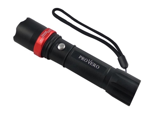 Latarka z uchwytem rowerowym - LED CREE ZOOM 3W ProVero