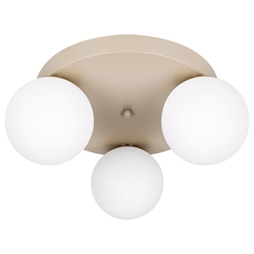 Lampa sufitowa okrągła mleczne kule Bali 3xE27 beżowa