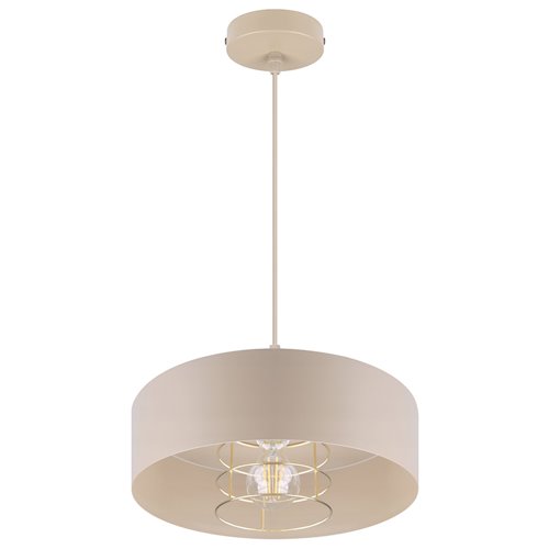 Lampa wisząca E27 beżowy żyrandol Velto Loft 30cm