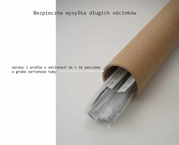 Oprawa liniowa LED IP68 AQU czarna 4000K 2,5m