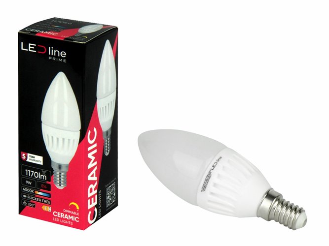 Żarówka LED E14 C37 Prime 9W 1260lm Neutralna