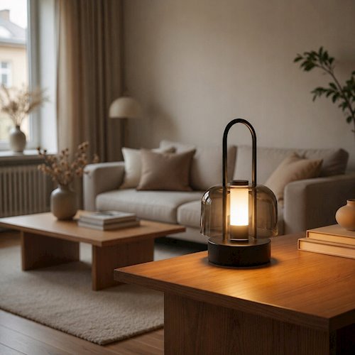 Lampa bezprzewodowa LED z uchwytem 2w1 - ładowanie USB