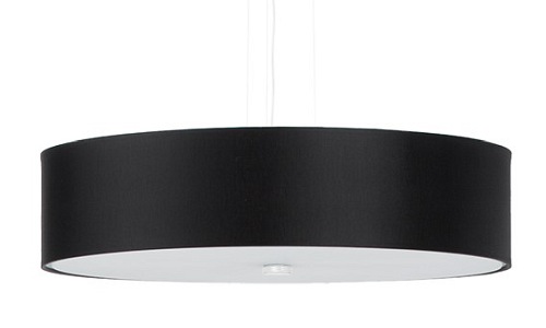 Lampa wisząca SKALA okrągła 50 cm 5xE27 czarna