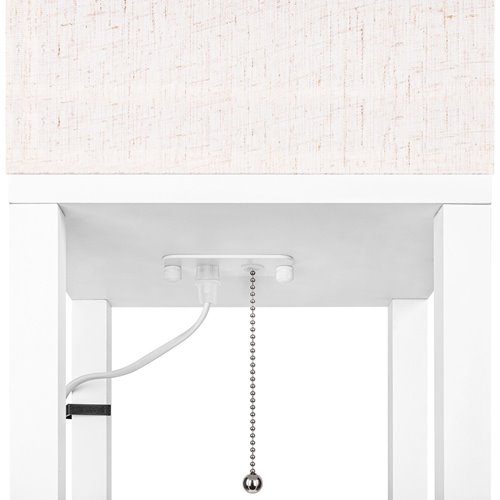 Lampa stojąca Square 1xE27 160cm biała