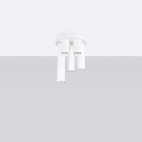 Lampa sufitowa tuby Lagos 5xGU10 okrągła biała