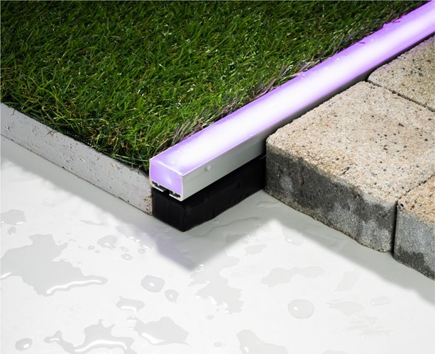 Oprawa liniowa LED IP68 Garden srebrna RGB+CCT 2m