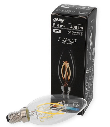 Żarówka LED filament maly gwint