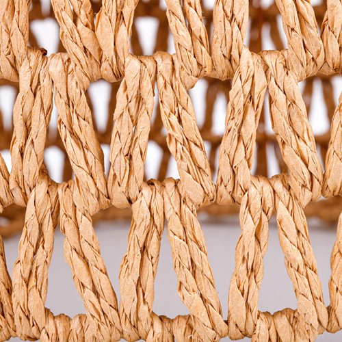 Lampa wisząca Boho 1xE27 z plecionym kloszem 30cm