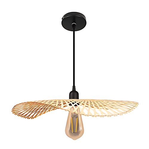 Lampa wisząca 1xE27 Boho z odkrytą żarówką 45cm