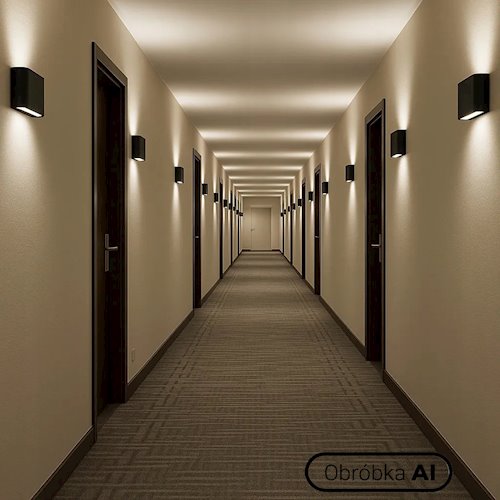 Kinkiet elewacyjny LED góra-dół Mini Gianto 6W czarny