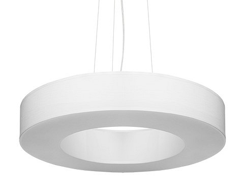 Lampa wisząca okrągła SATURNO SLIM 50 cm biała 5xE27