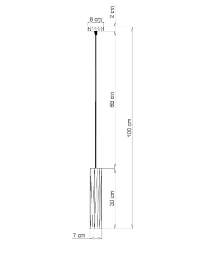 Lampa wisząca industrialna LUVO 1xGU10 szary beton