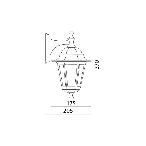 Lampa ogrodowa LO4102 Złota