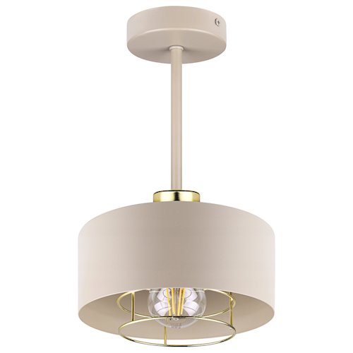 Kinkiet sufitowy E27 Velto Loft beżowy-złoty