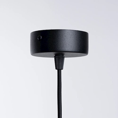 Lampa wisząca kula z dekoracją Brina 1xG9 czarna