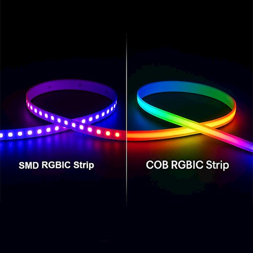 Taśma LED 24V COB RGB Cyfrowa 360 LED/m JD36703A 5m
