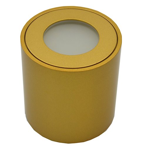 Oprawa natynkowa okrągła GU10 IP54 złota 80x84mm