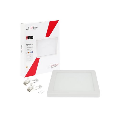 kwadratowy panel LED 18W easyfix dzienny