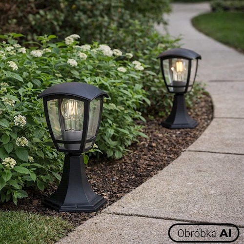 Lampa ogrodowa stojąca NIKO 1xE27 30cm czarny